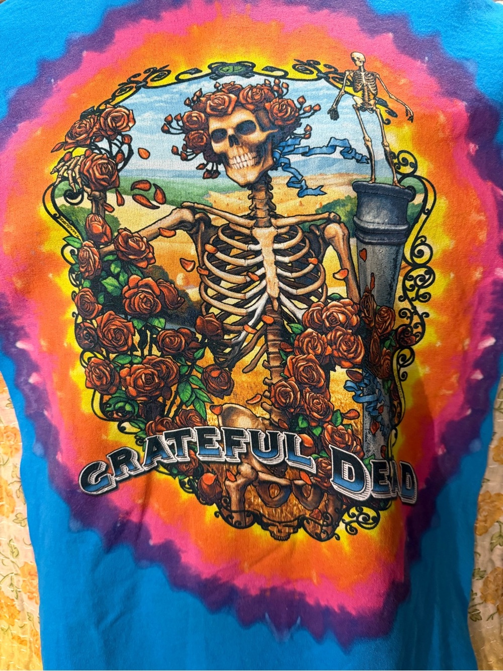 Handcrafted Upcycled Grateful Dead Kantha Tunic One Size - Picture 11 of 11